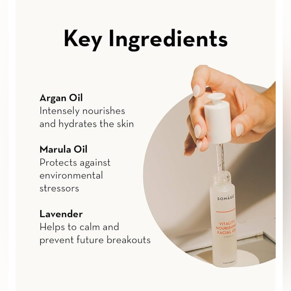 Sonäge Vitality Nourishing Facial Oil - White - Picture 2 of 4